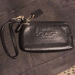 Authentic coach wristlet wallet